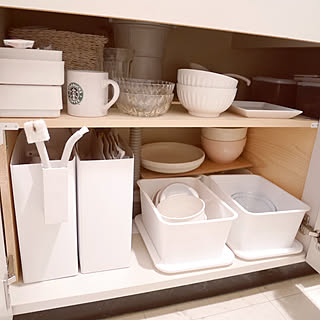 キッチン/シンク下収納/無印良品/ひとり暮らし/食器収納...などのインテリア実例 - 2019-09-16 14:10:15
