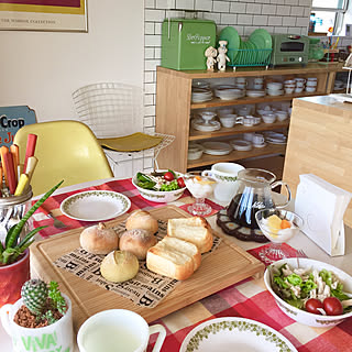 キッチン/朝ごはんの風景/朝食/朝ごはん/食器棚...などのインテリア実例 - 2018-06-06 10:38:58