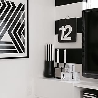 白黒 シマシマのインテリア実例 2ページ目 Roomclip ルームクリップ