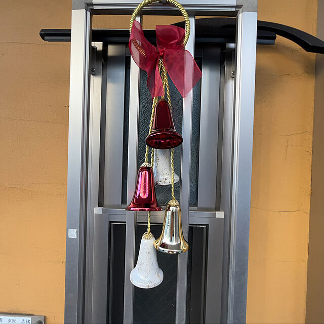 mimikurysの-彩か/Door Bell (Stamping Gold)/Z72-XV2103【07】【取寄】 店舗ディスプレイ クリスマス飾り ベルリボンオーナメントの家具・インテリア写真