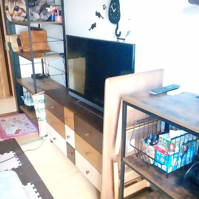 me_ta_815のニトリ-ローチェスト(クオーレ2 120-3 DBR) の家具・インテリア写真