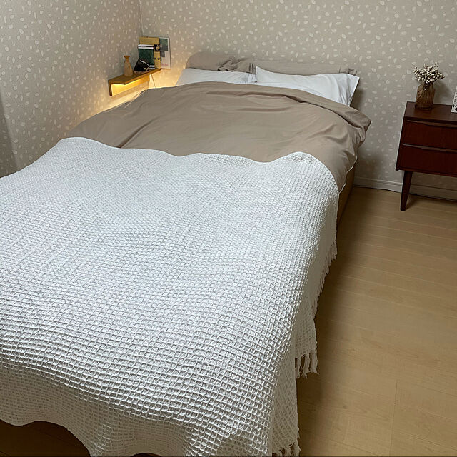 kyanのニトリ-フリーカバー 小さめサイズ(ナチュラルワッフル 140X190) の家具・インテリア写真