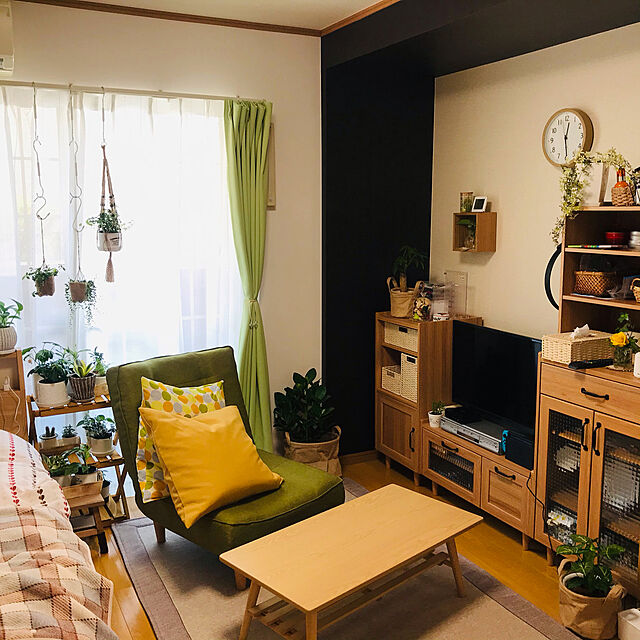sachocoのニトリ-ローボード(ノクタ80 LBR) の家具・インテリア写真