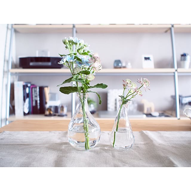 Reikoのイケア-【IKEA/イケア/通販】 V&Aring;RVIND 花瓶2個セット, クリアガラス(c)(00284876)の家具・インテリア写真