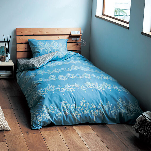 BelleMaisonの-北欧調デザインの綿100%布団カバーセット(3点)<洋式シングル/和式シングル>の家具・インテリア写真