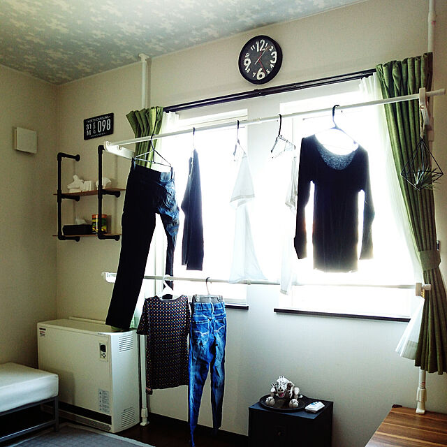 Mie-koのニトリ-壁面つっぱり物干し(リフティ400) の家具・インテリア写真