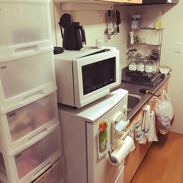 yohekomuのニトリ-折りたたみ式 キッチンラックNT 積み重ね棚(445136) の家具・インテリア写真