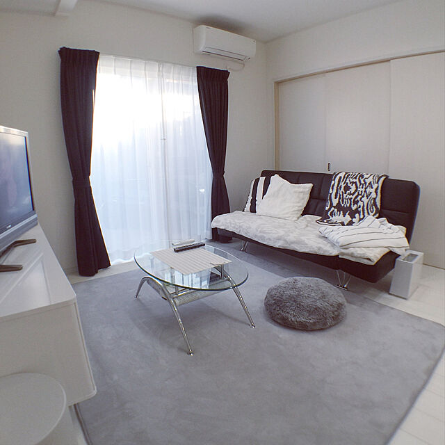 mykのイケア-IKEA イケア クッションカバー 50cm×50cm VARGYLLEN ホワイト　ブラック 通販 802.620.26の家具・インテリア写真