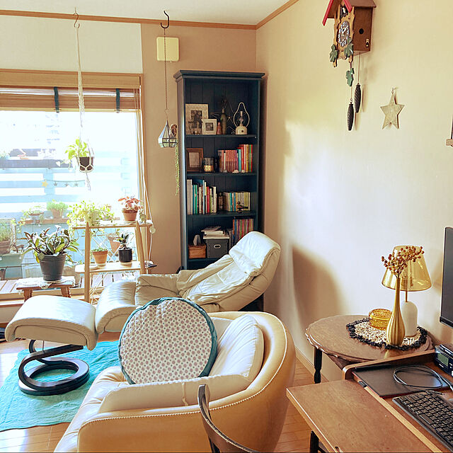 nanahosiの-【大型商品送料無料】すっきりとしたまるみの北欧調リビングラックの家具・インテリア写真