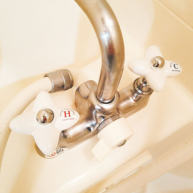 tomoの-【在庫あり】三栄水栓 SANEI 【PR2102F-1-R】 陶器ハンドル 湯用の家具・インテリア写真