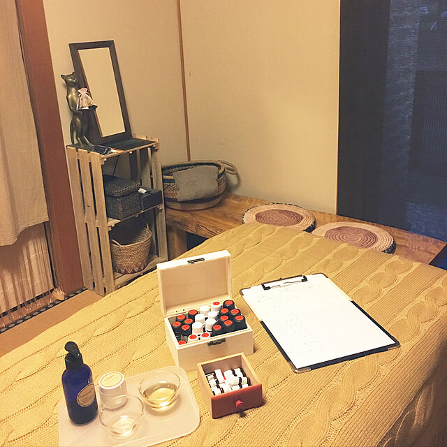 Ayumiの-青色ガラスポンプ瓶(120ml)の家具・インテリア写真