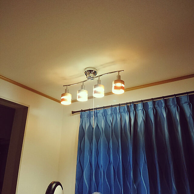 sayuの不二貿易-アイリスプラザ シーリングライト 4灯 ストレート ホワイトフレーム ナチュラル CC-SPOT-4-NA/WHの家具・インテリア写真