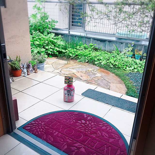 portulacaのイケヒコ・コーポレーション-玄関マット 屋外用 『ハウス』 ワイン 約50×80cm 2038439の家具・インテリア写真