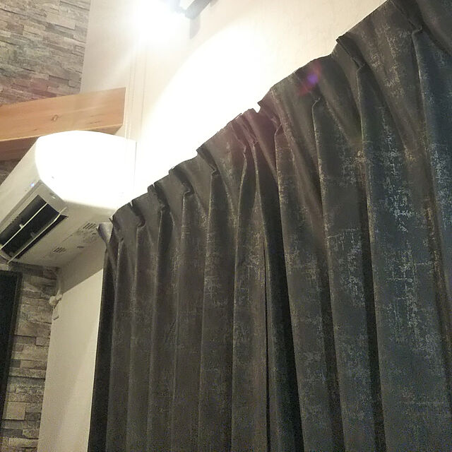 mels62のニトリ-遮光2級・遮熱カーテン(ワート グレー 100X200X2) の家具・インテリア写真
