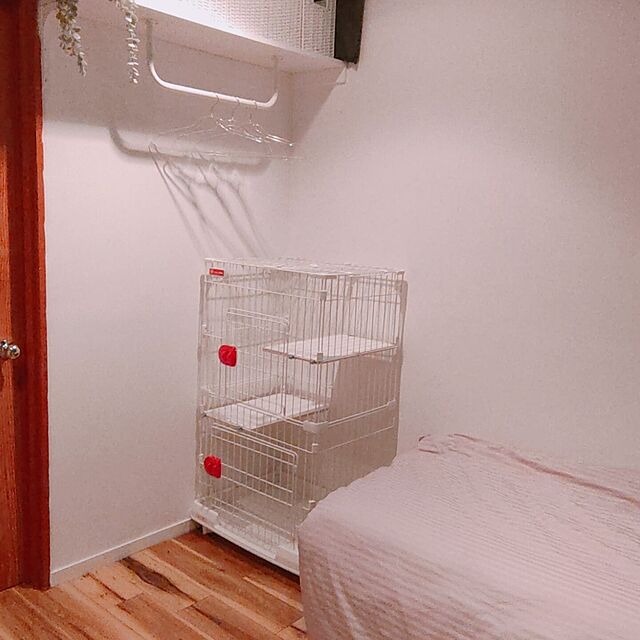 yukaのアイリスオーヤマ-ミニキャットケージ ハンモック付き アイリスオーヤマ IRIS PMCC-115H マットグレー 1台の家具・インテリア写真