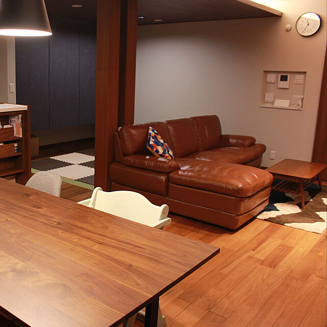 yoyoorzのニトリ-カウチソファ(ビンテージ3KD LC MBR) の家具・インテリア写真
