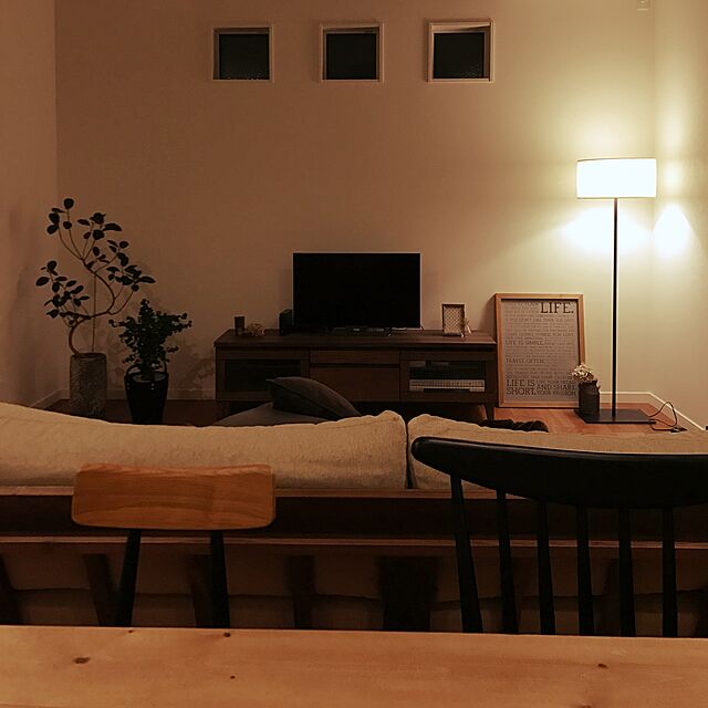 miの無印良品-フロアライト用シェード・楕円／シェード：プリーツの家具・インテリア写真