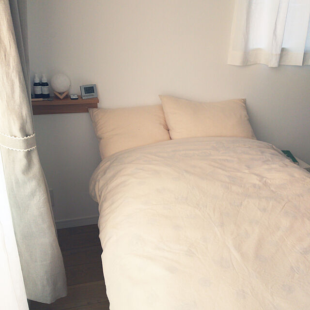 fumiのニトリ-枕カバー(NコットンリネンW BE S) の家具・インテリア写真