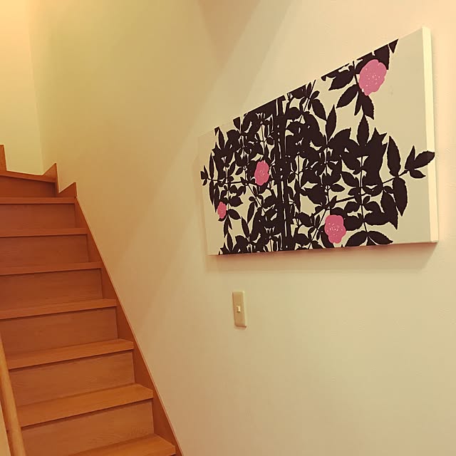 kko1208の-ファブリックパネル アリス marimekko RUUSUPUU 90×30cm ピンク マリメッコ ルースプー ファブリックボード インテリアパネル バラ 軽量厚型の家具・インテリア写真