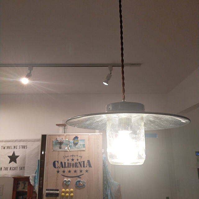 toshi3jsbの-HERMOSA ハモサ CANISTER LAMP キャニスターランプ GS-003T(ツイストコード) BALLメイソンジャー使用 ランプ 天井照明の家具・インテリア写真