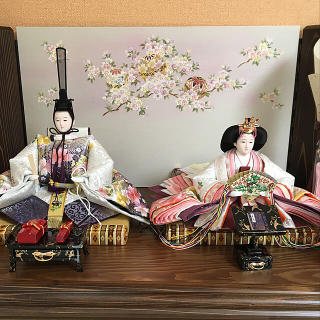 Natsuの-雛人形 おしゃれ インテリア コンパクト 「慶春雛」 親王飾りお雛様 ひな人形の家具・インテリア写真