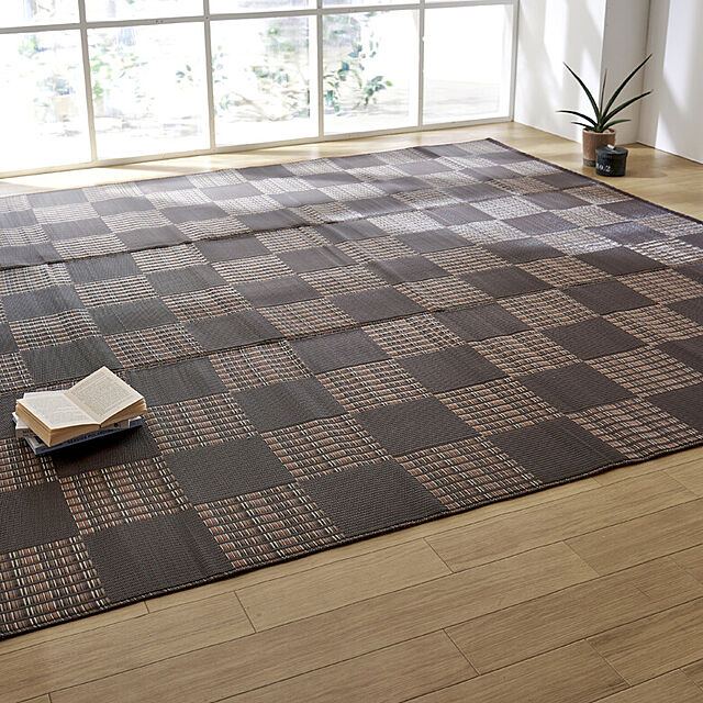 IKEHIKOのイケヒコ・コーポレーション-洗える PPカーペット 『ウィード』 ブラウン 本間8畳(約382×382cm) 2117018の家具・インテリア写真