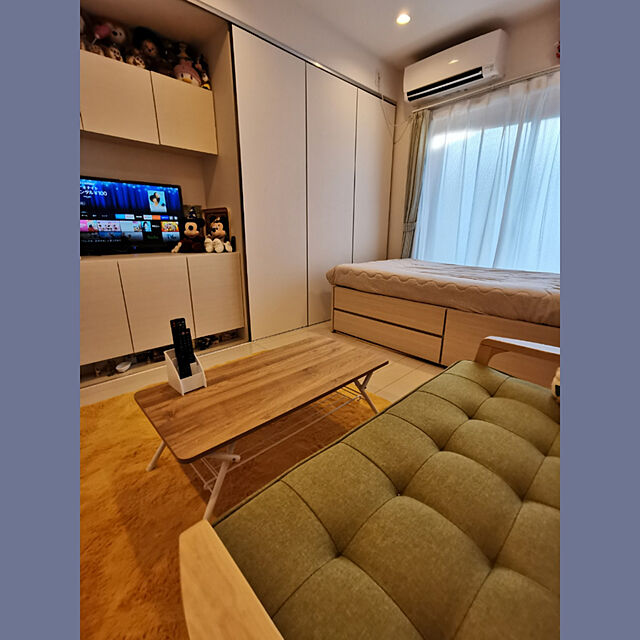 monsieurdebalpのニトリ-シングルチェストベッドフレーム (シグナル3 LBR） の家具・インテリア写真