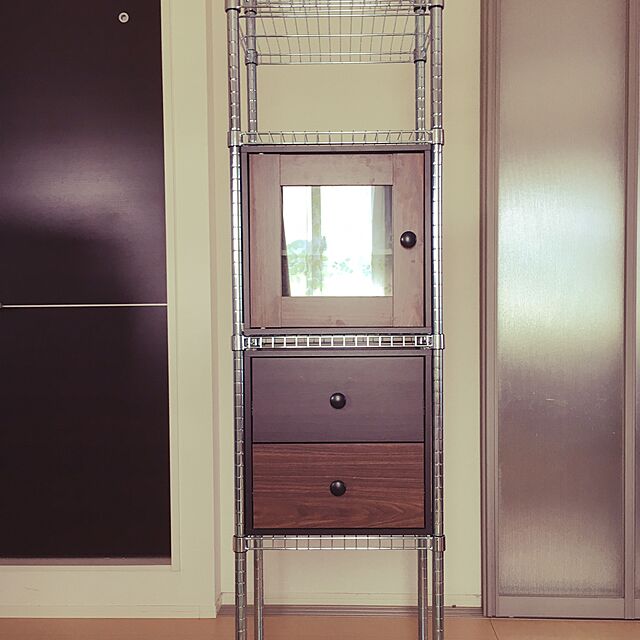 Tomomiの-キューブボックス ハコ キャビネット扉 幅40cm 高さ40cmの家具・インテリア写真