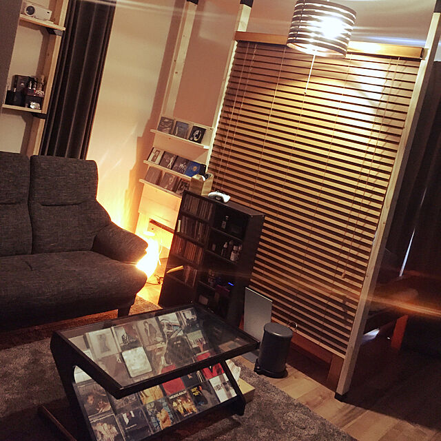 chitosanのニトリ-2人用布張りソファ(コウテイ3 DBR) の家具・インテリア写真