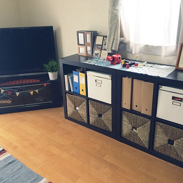 Toruのイケア-イケア 通販 ikea IKEA KALLAX シェルフユニット ブラックブラウンの家具・インテリア写真