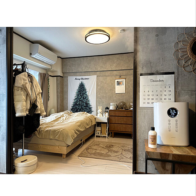 pippiのPURPLE 7-PURPLE 7 クリスマスツリータペストリー ＆ LEDイルミネーションライト 2点セット 高さ150cm×幅100cmの家具・インテリア写真