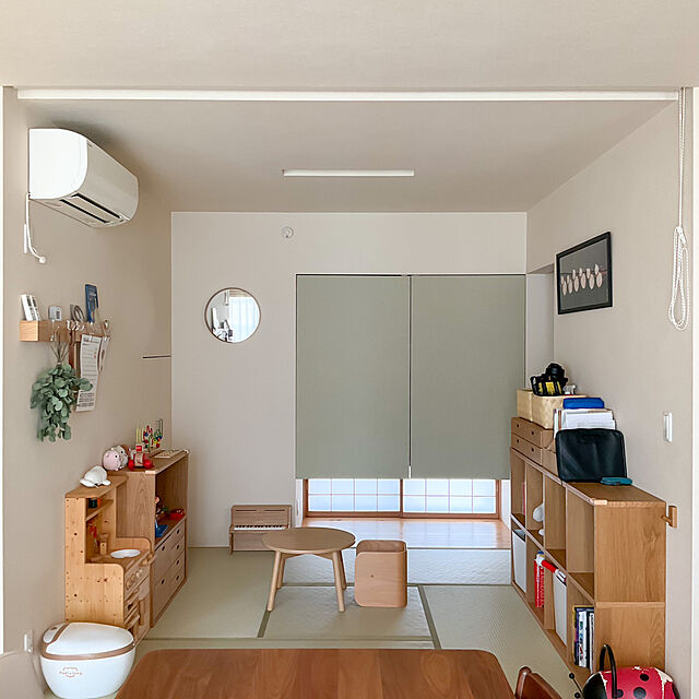 tokonekoの無印良品-無印良品 スタッキングチェスト・ハーフ・引出し・2段/オーク材 幅37×奥行28×高さ18.5cm 02528706 良品計画の家具・インテリア写真
