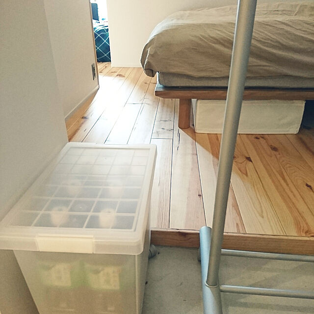 karinのイケア-【人気商品】IKEA(イケア)SKUBB スクッブ　ベッド下収納ボックス ホワイト 収納ケース 衣類収納　新生活収納の家具・インテリア写真