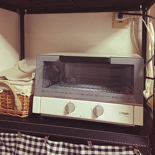 miyuの-KAM-H130-W タイガー オーブントースター　ホワイト TIGER　やきたての家具・インテリア写真