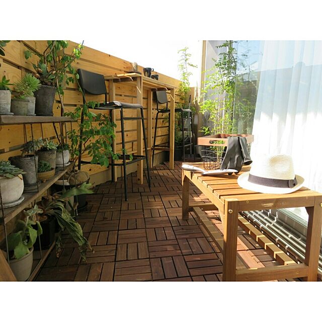 ak3のニトリ-ガーデンベンチ70cm(KM7035 70cm)  【送料有料・玄関先迄納品】の家具・インテリア写真