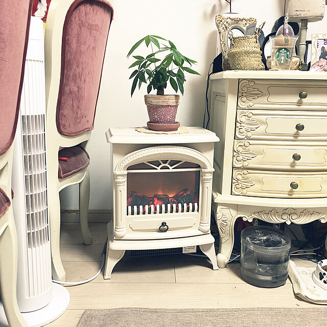 fumie.maruのニトリ-暖炉型ファンヒーター(NI ブラック) の家具・インテリア写真