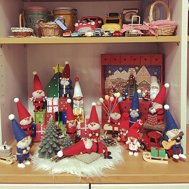 Tomomiの-Nordika Design ノルディカ ニッセ 人形 なやむサンタ レッド クリスマス飾り 北欧 ニッセ人形 ノルディカサンタ サンタクロース ノルディカデザインの家具・インテリア写真