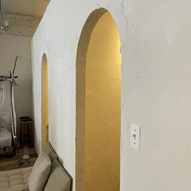 hitoridenurerumonのオンザウォール-ひとりで塗れるもん　コテノスケ（ピュアホワイト）4KGお試しちょい塗りの家具・インテリア写真