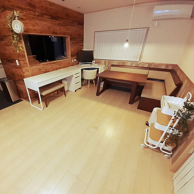 mincoyoteのイケア-MICKE ミッケ コーナーワークステーションの家具・インテリア写真