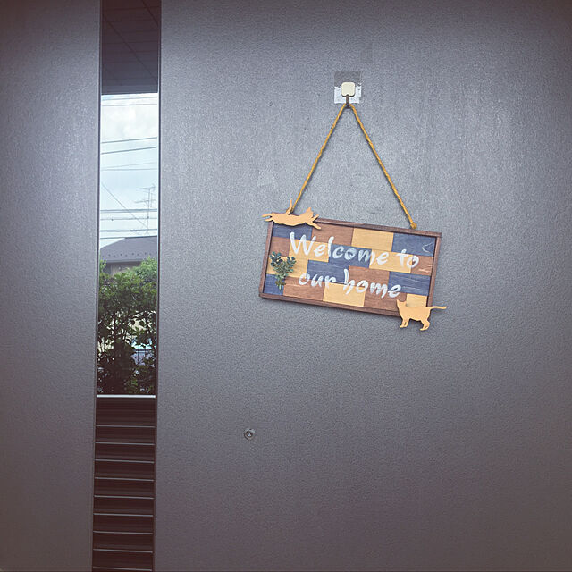 Ayaの-選べる！木製ウェルカムプレート［A:壁掛けタイプ］&starf;カラー全6パターン&starf;の家具・インテリア写真