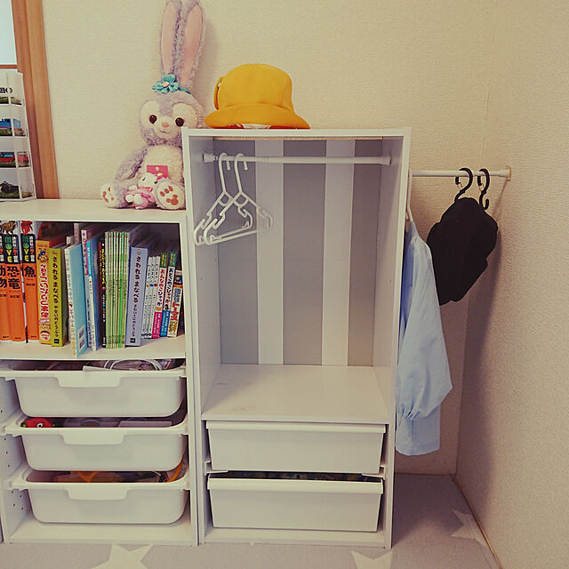 miyukiのニトリ-カラーボックスカラボ Ａ４-３段(NA) の家具・インテリア写真