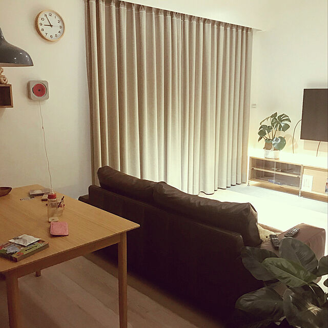 MandyChuangの無印良品-竹材テーブル・幅１２５ｃｍの家具・インテリア写真