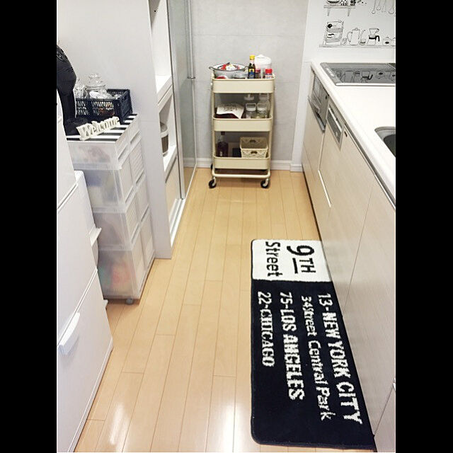 kuuの無印良品-無印良品　ＰＰストッカーキャスター付・１　宅（Ｖ）約幅１８×奥行４０×高さ８３ｃｍ　日本製の家具・インテリア写真