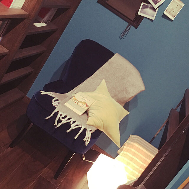 nonnchaのイケア-ＩＫＥＡ/イケア　REMSTA　アームチェア　ジューパルプ ダークグリーンブルーの家具・インテリア写真
