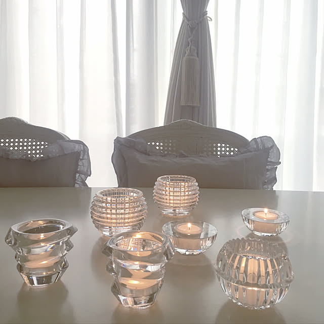 バカラ (Baccarat) アイ キャンドルホルダー 2103-850【キャンドル付
