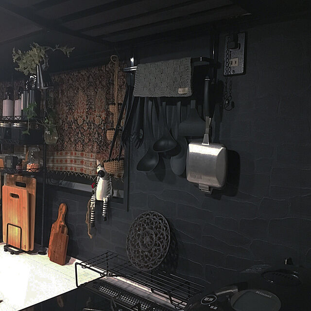 cocotaiのハモサ-HERMOSA Switch Plate Real horo! [2穴式 ブラック] ホーロースイッチプレートの家具・インテリア写真
