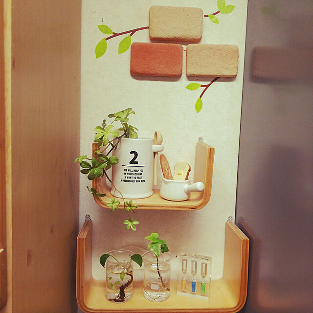 yo-koの-フェイクグリーン ベイビーグラスハンギングブッシュ 光触媒 人工観葉植物 おしゃれ かわいい 壁　壁掛け フェンス ハンギング 枝 かわいいの家具・インテリア写真