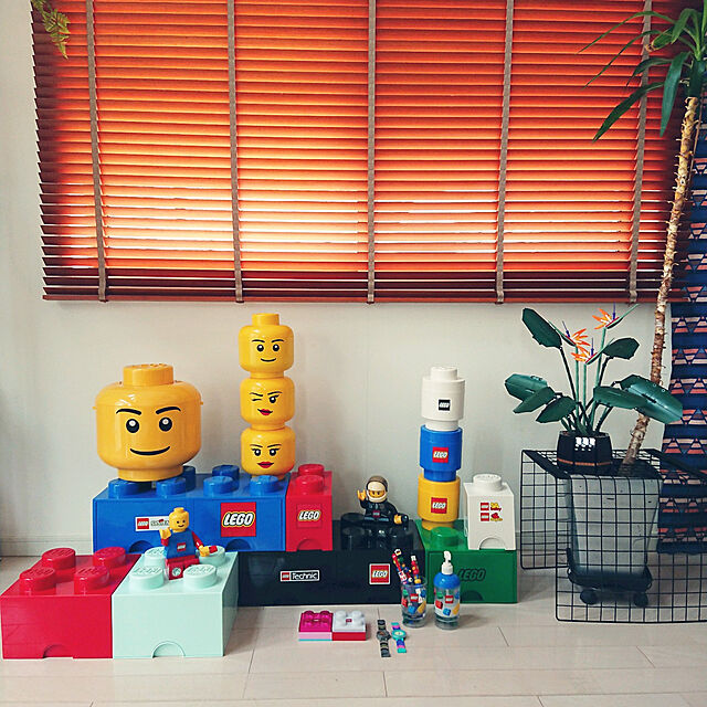 urchinのコンポジット-レゴ LEGO ストレージボックス ブリック ドロワー8 【ブラック】 50cm×25cm×18cm 引き出しタイプ 収納ボックスの家具・インテリア写真