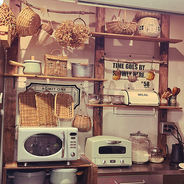 kumiのToffy-トフィー 電子レンジ K-DR1 Toffy レンジ フラット 17L キッチン家電 調理器具 シンプル レトロ LADONNA ラドンナの家具・インテリア写真