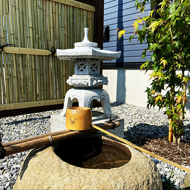 Kyoko.の-【受注生産 お届けまで約2～3ヶ月】つくばい用竹柄杓（ヒシャク）の家具・インテリア写真